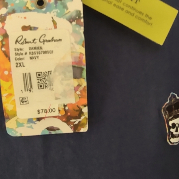 ROBERT GRAHAM 2X NWT MSRP $78 - Picture 8 of 8